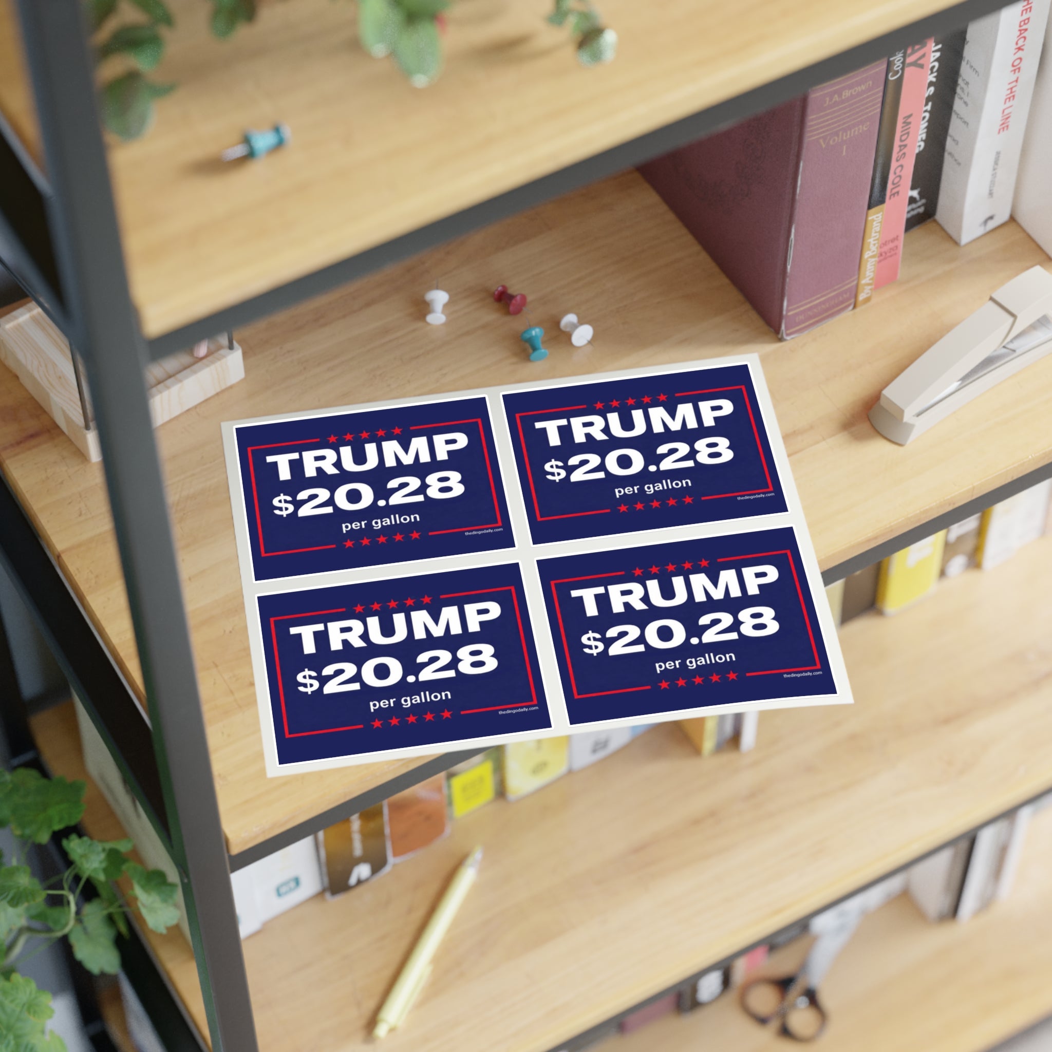 Sticker Sheet | "TRUMP $20.28 per gallon"
