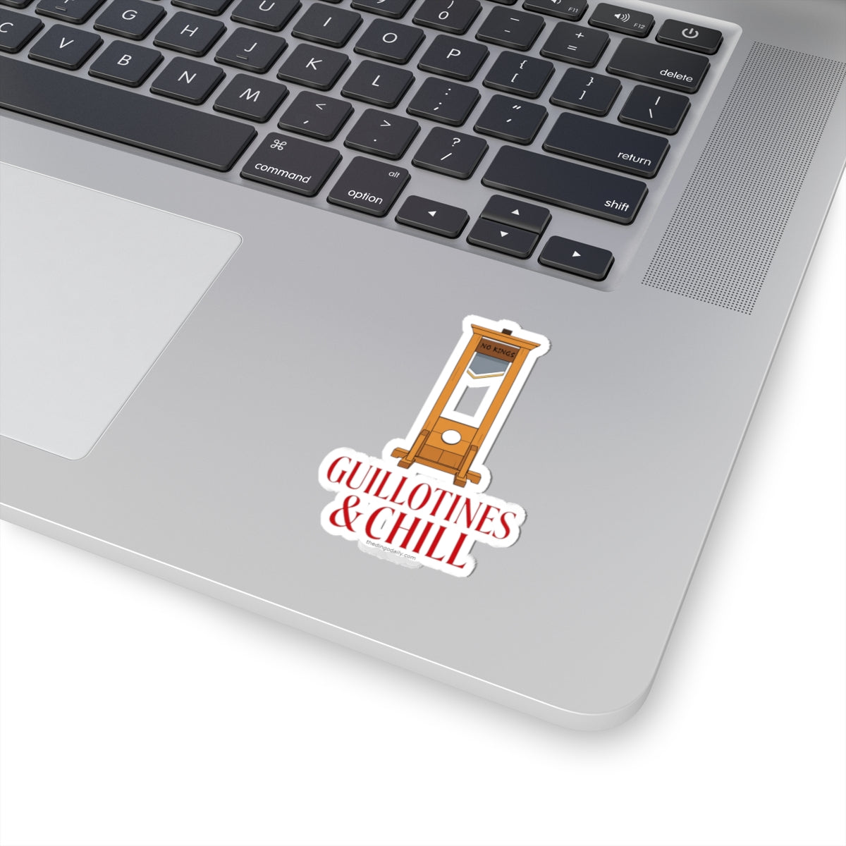 Guillotines & Chill Sticker | Kiss-Cut Revolution Graphic