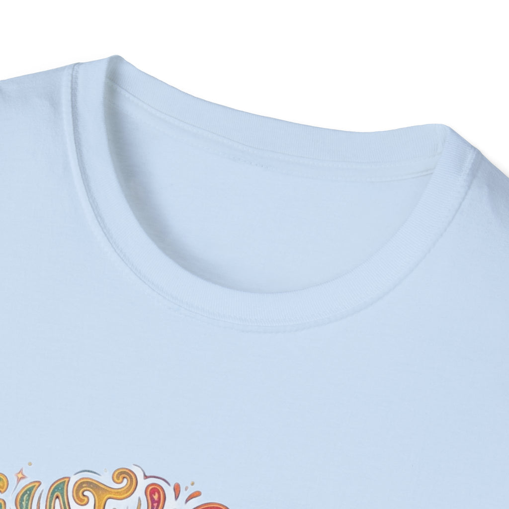 What Were We Talking About? Swirl Typography T-Shirt | Retro Psychedelic Text
