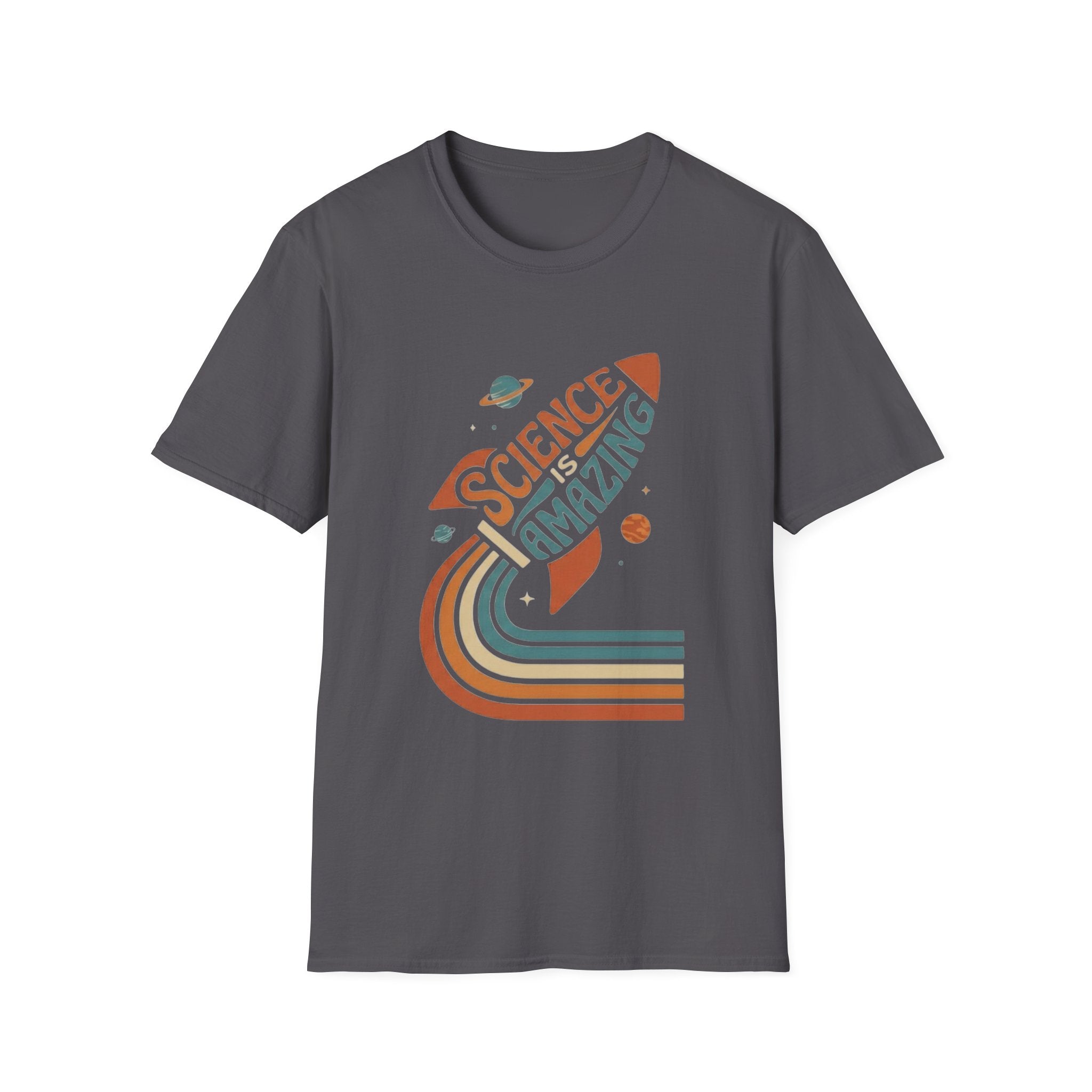 Science Is Amazing T-Shirt | Retro Rocket Space Design, STEM Shirt