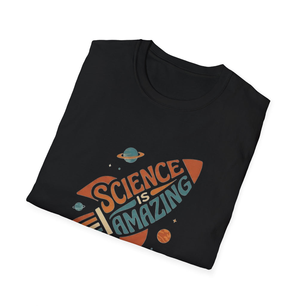 Science Is Amazing T-Shirt | Retro Rocket Space Design, STEM Shirt