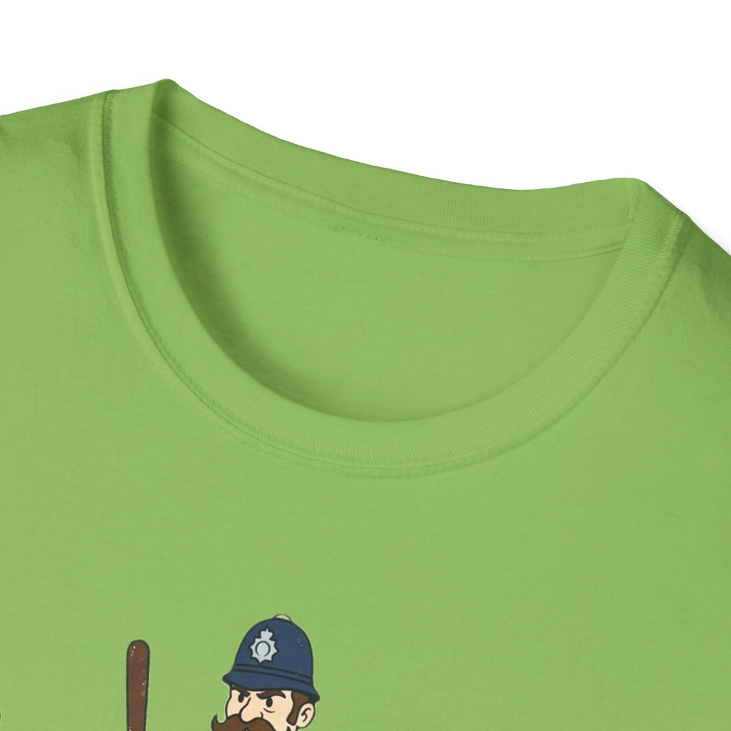 Muttonshunters T-Shirt | Cartoon Cop Character, Gaming Logo Tee
