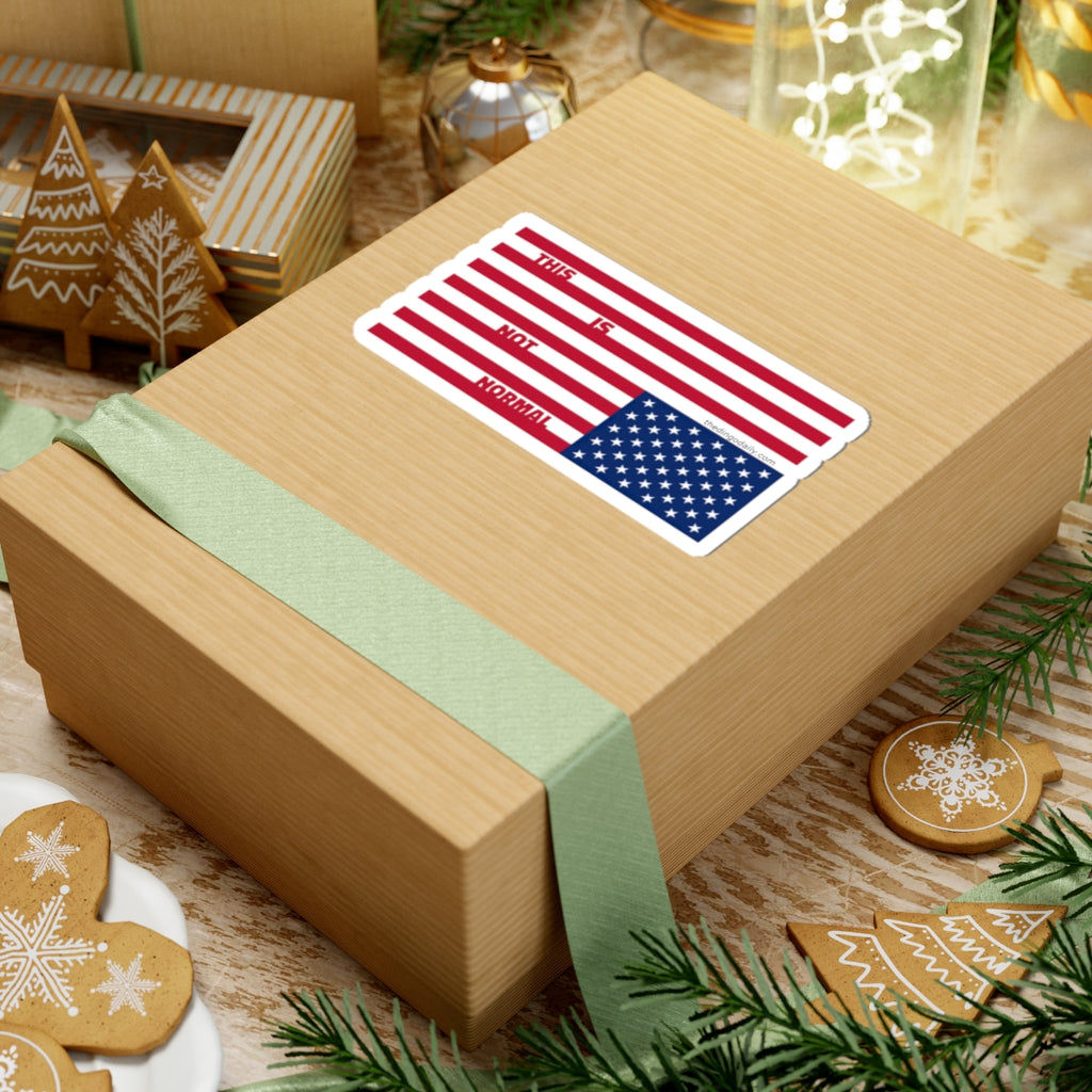 This Is Not Normal flag sticker | Kiss-Cut Sticker