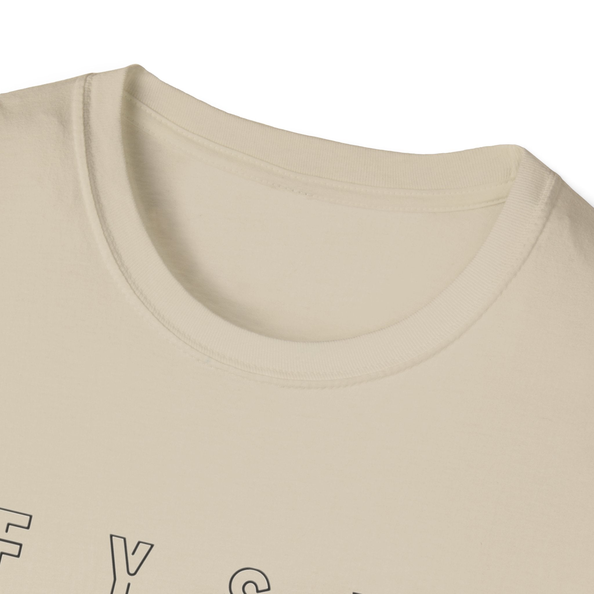 FYSW Outline Logo T-Shirt | Minimal Typography, White Crew Tee