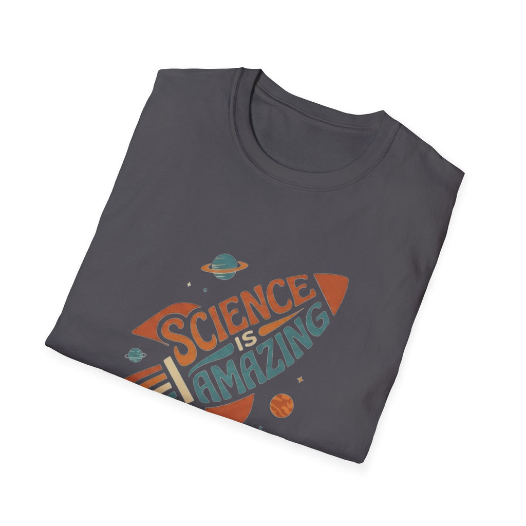 Science Is Amazing T-Shirt | Retro Rocket Space Design, STEM Shirt