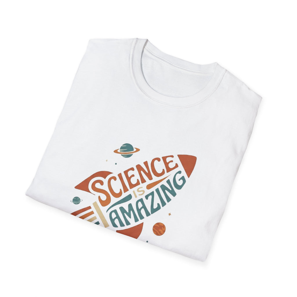 Science Is Amazing T-Shirt | Retro Rocket Space Design, STEM Shirt