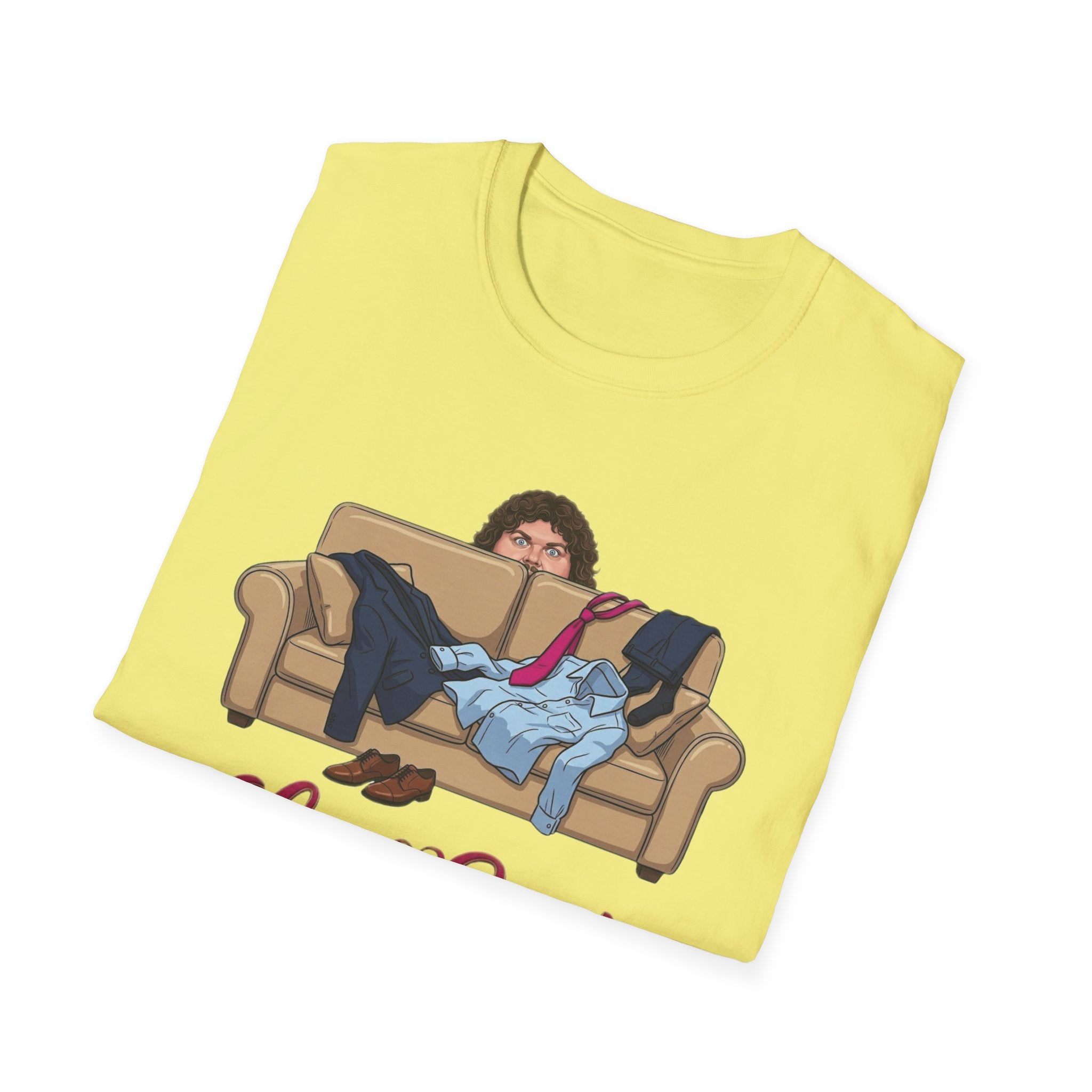 Love Seat T-Shirt | Couple on Couch Illustration