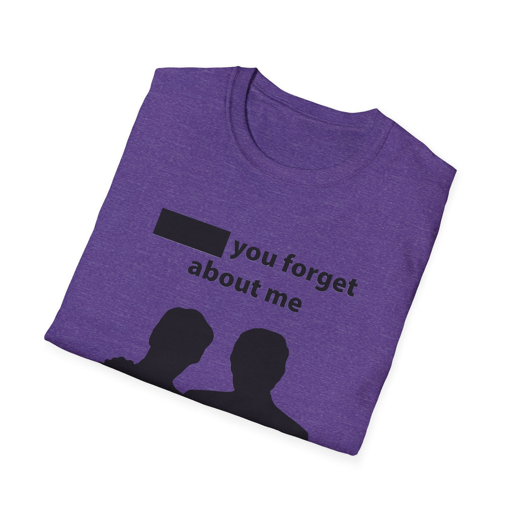 DonT you forget about me T-Shirt | silhouetted couple graphic