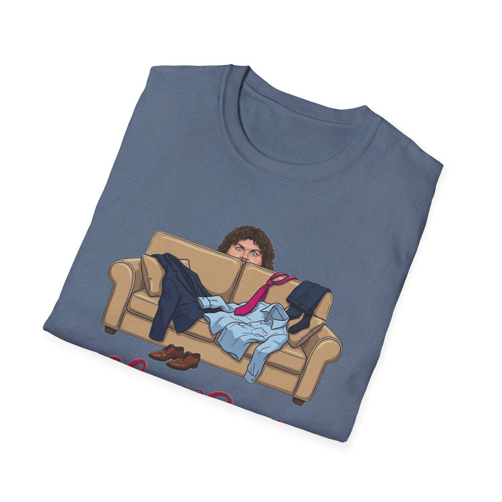 Love Seat T-Shirt | Couple on Couch Illustration