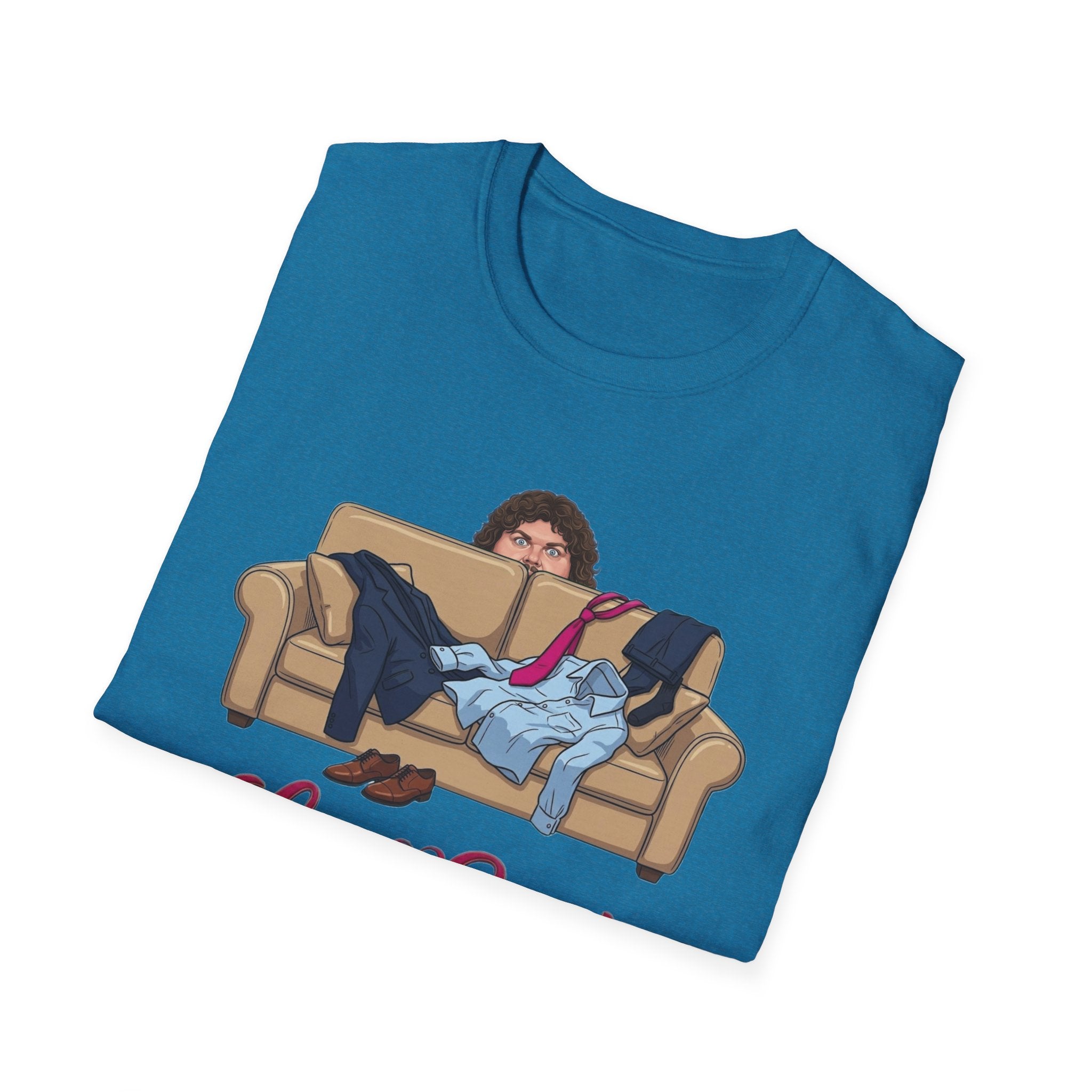 Love Seat T-Shirt | Couple on Couch Illustration
