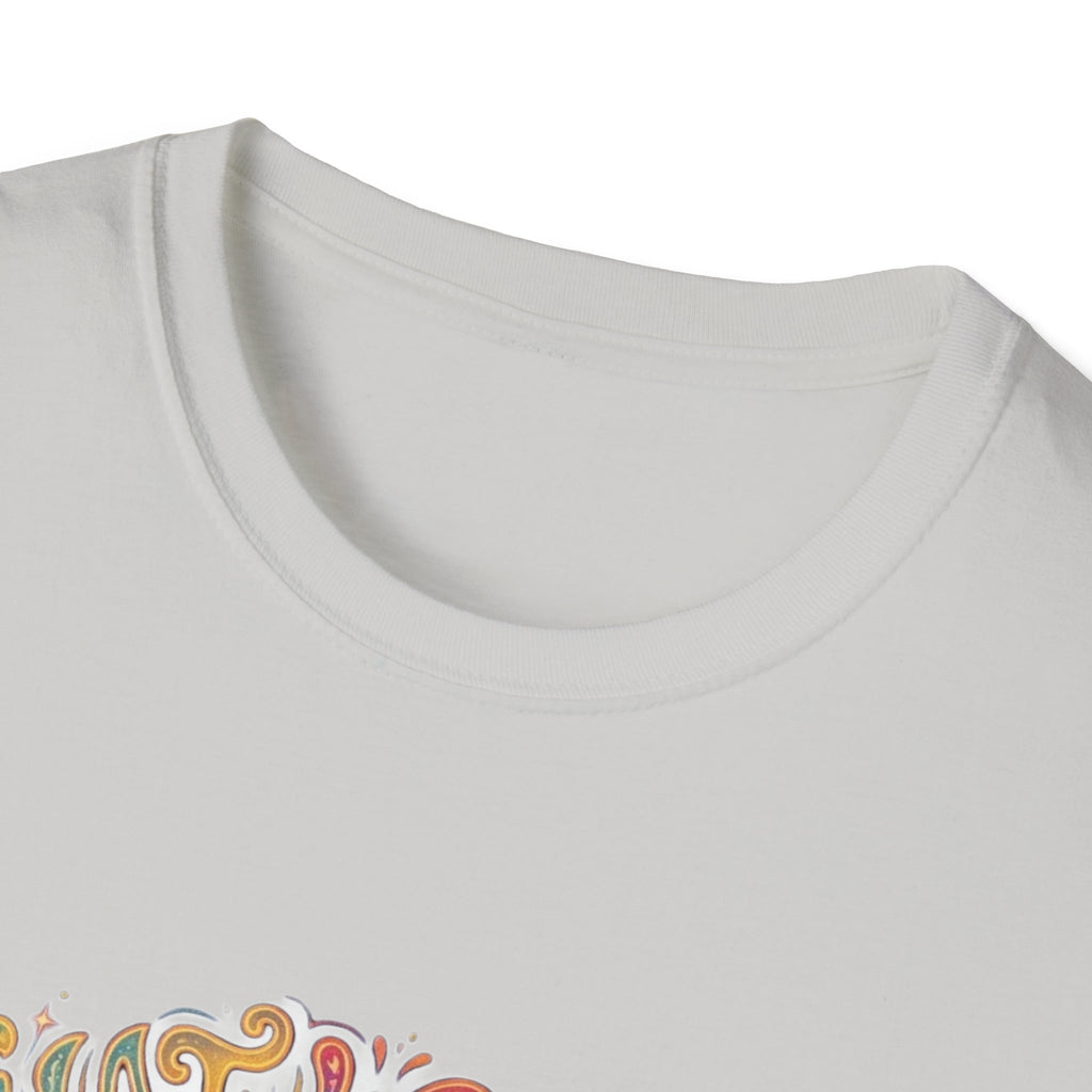 What Were We Talking About? Swirl Typography T-Shirt | Retro Psychedelic Text