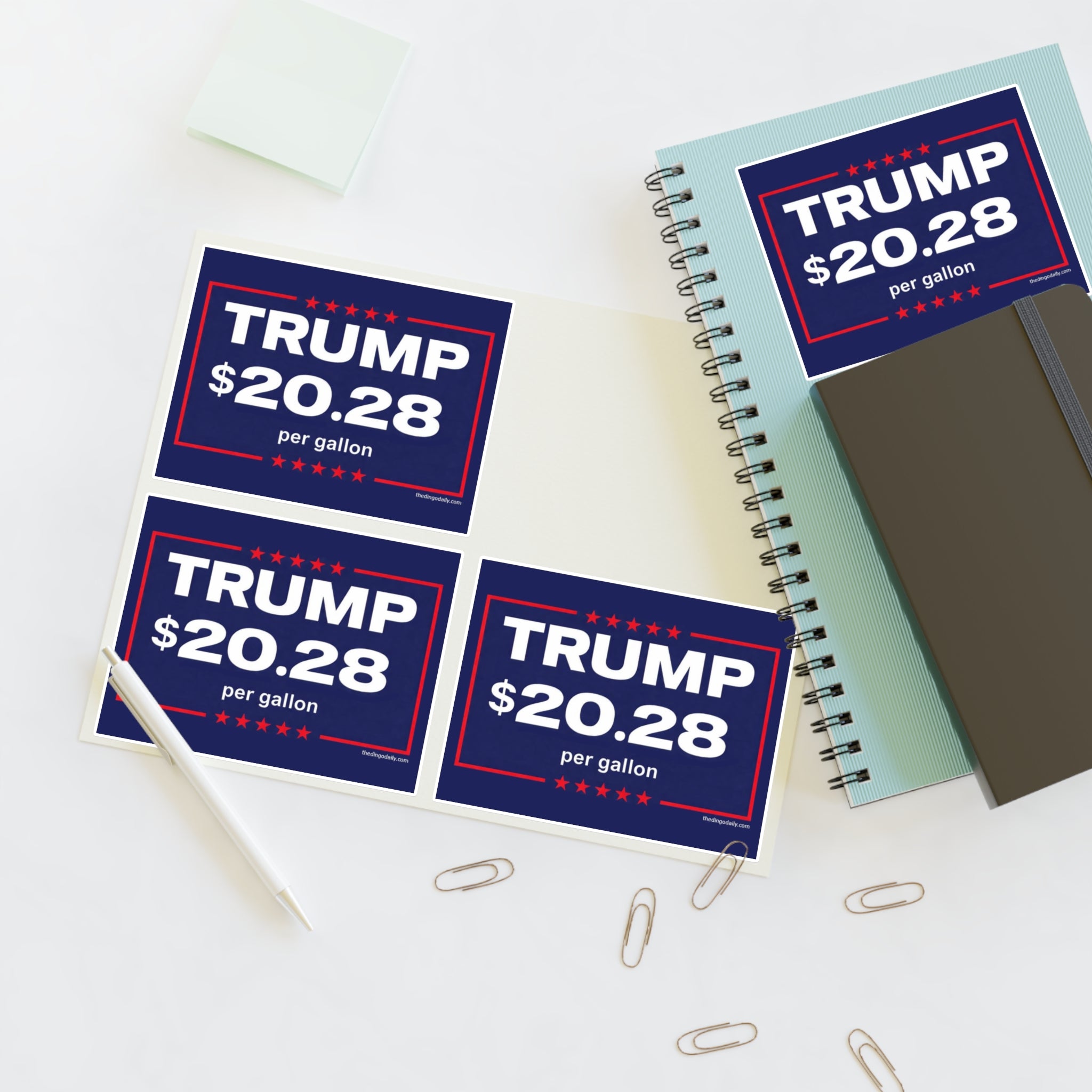 Sticker Sheet | "TRUMP $20.28 per gallon"