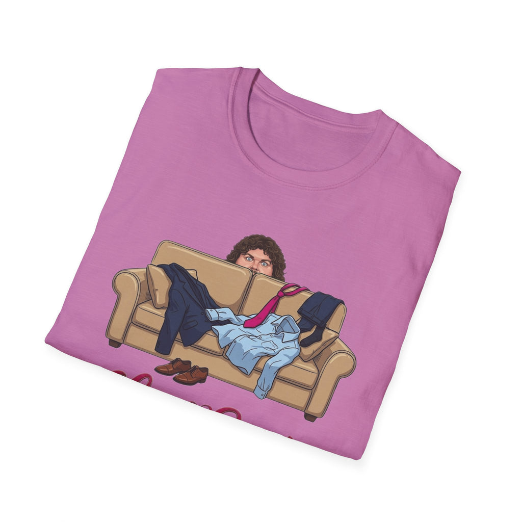 Love Seat T-Shirt | Couple on Couch Illustration