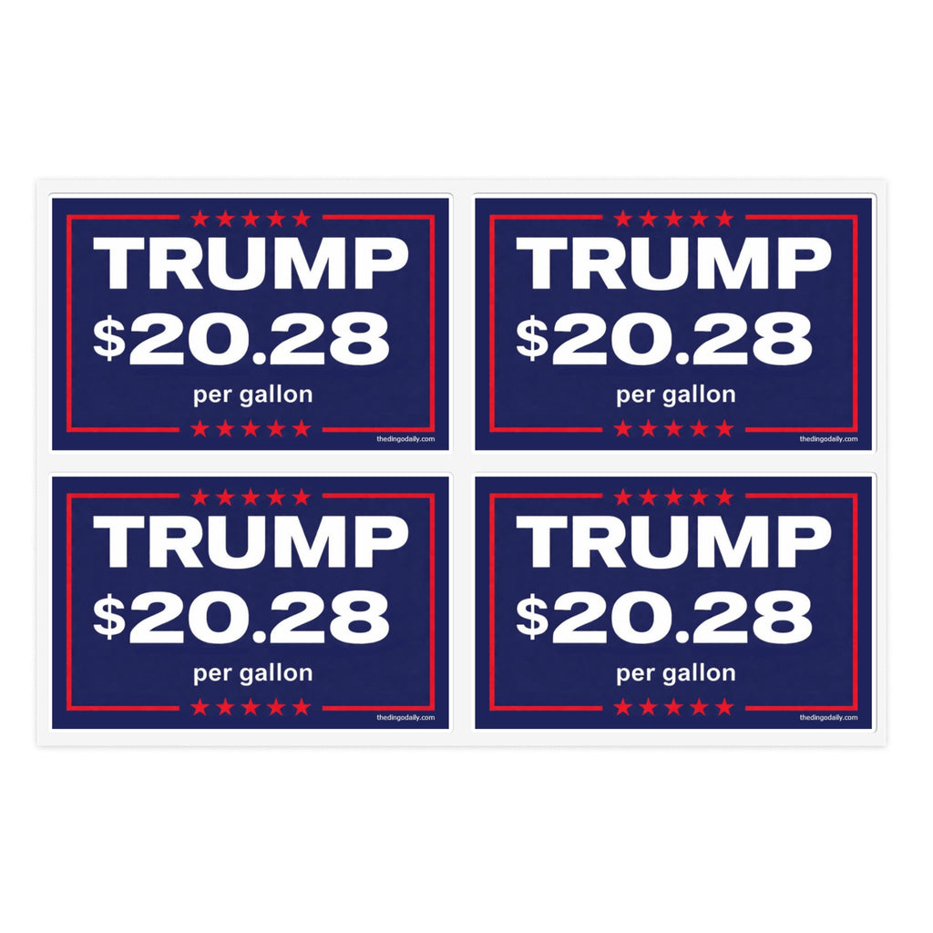 Sticker Sheet | "TRUMP $20.28 per gallon"