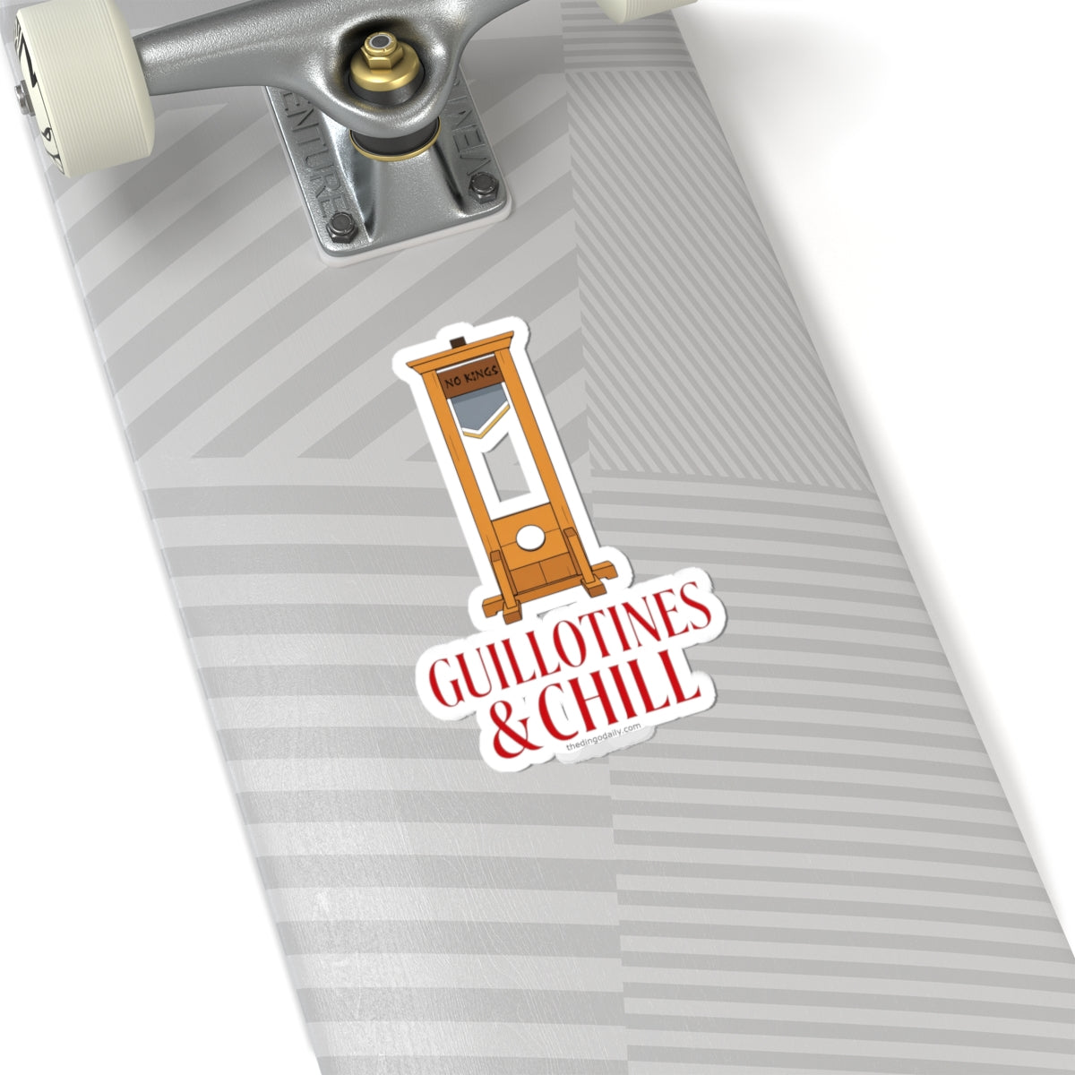 Guillotines & Chill Sticker | Kiss-Cut Revolution Graphic