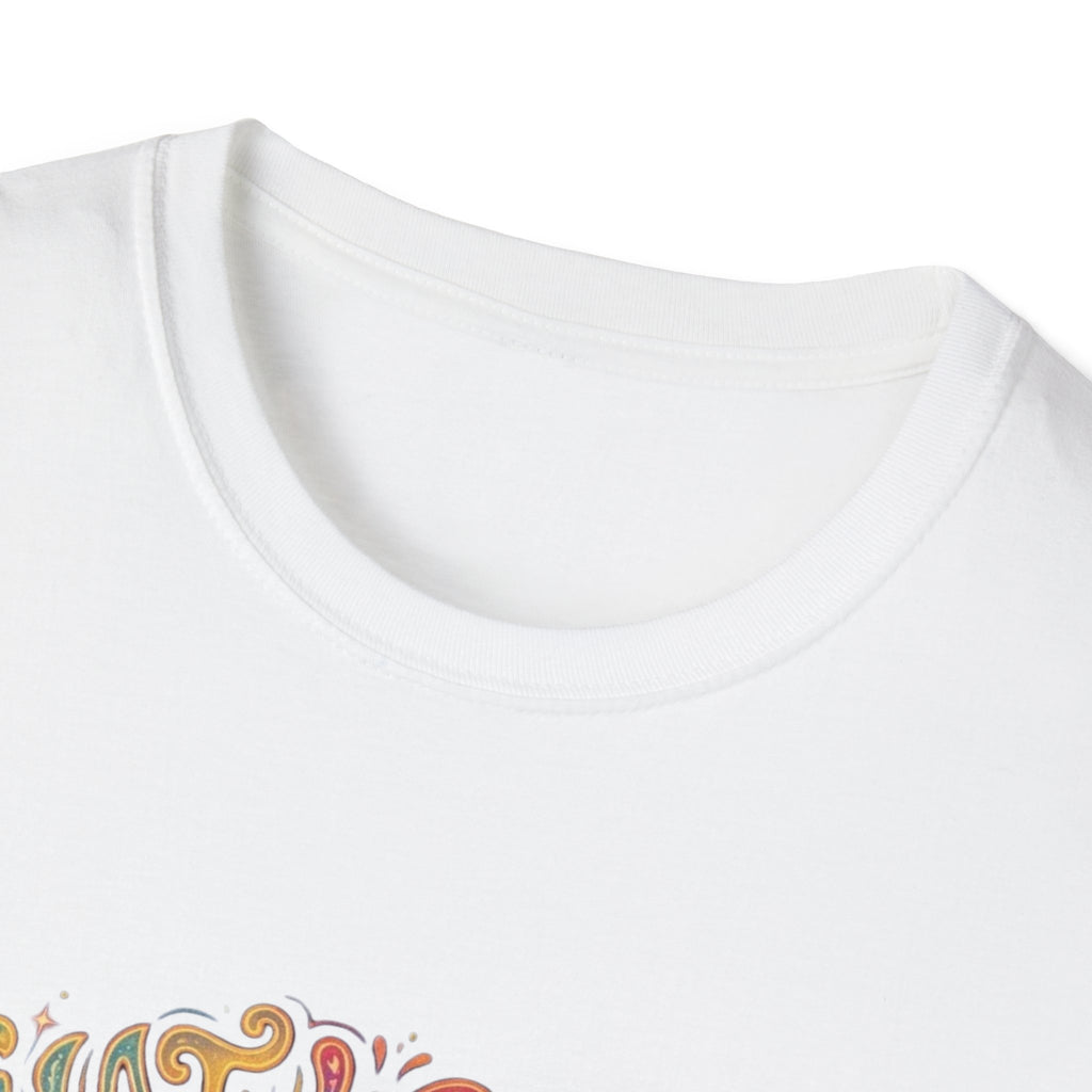 What Were We Talking About? Swirl Typography T-Shirt | Retro Psychedelic Text